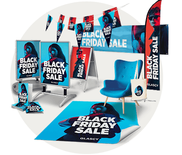Black Friday ronde sticker