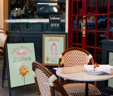 Terras met stoepborden