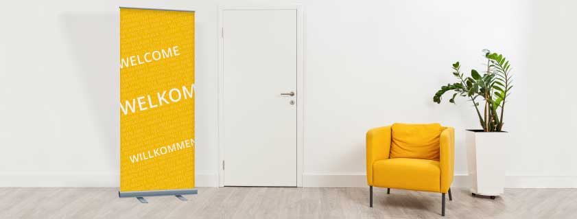 rollup banners wachtkamer