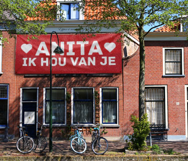 Valentijn spandoek