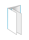 Parallelvouw 4-zijdig