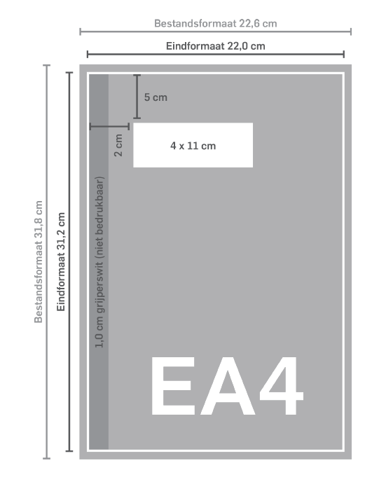 Afmetingen alle envelop - Drukland